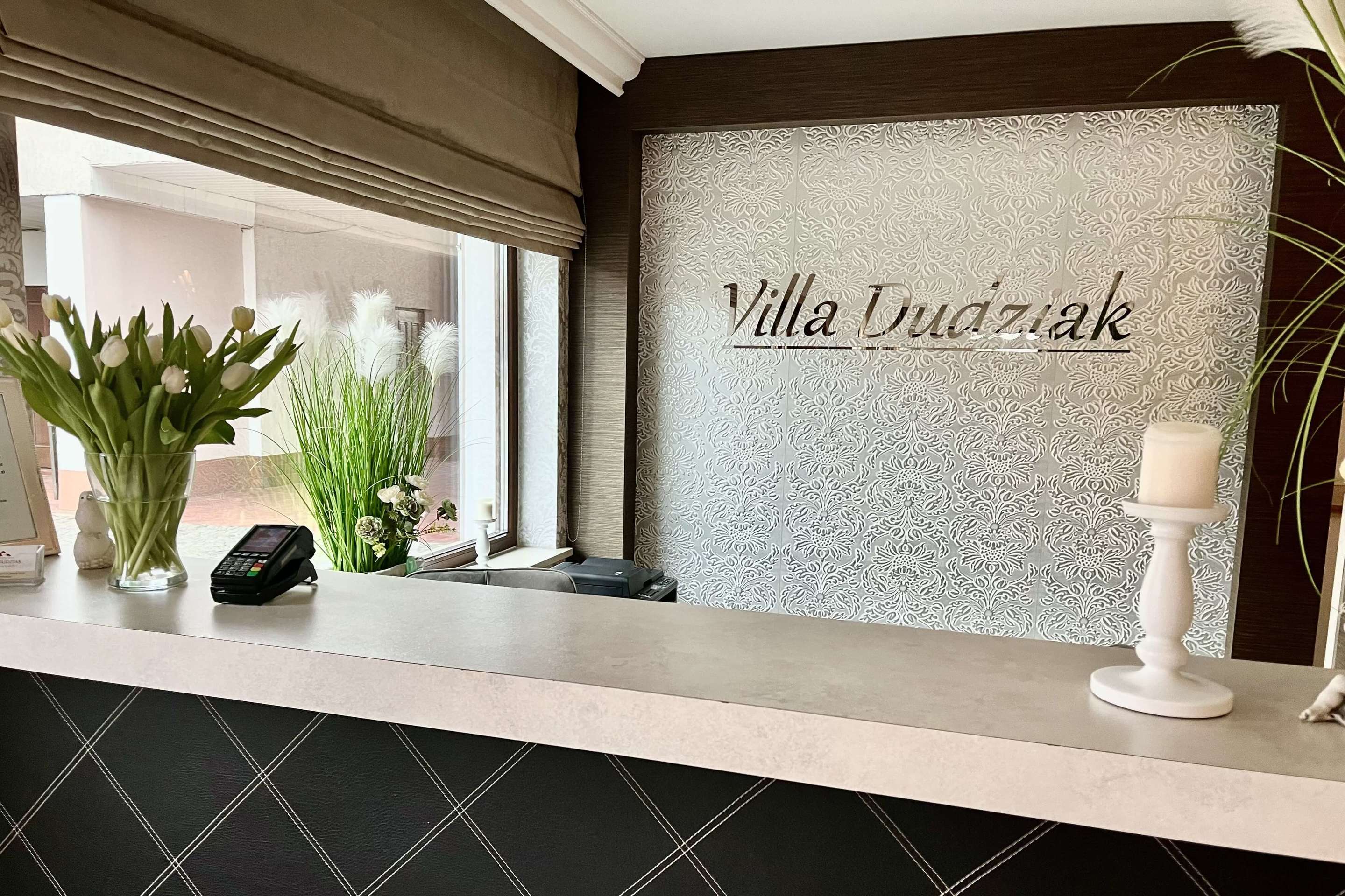 Rezeption des Hotel Villa Dudziak, Foto: Wioletta Dudziak